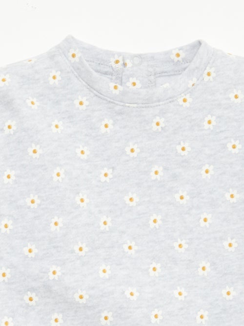 Sweat en molleton à motif - Kiabi