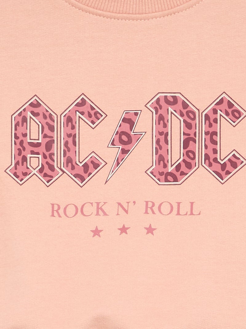 Sweat en molleton 'AC/DC' Beige - Kiabi