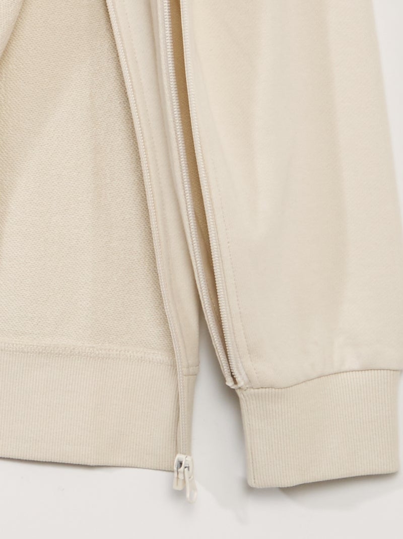 Sweat en molleton avec imprimé - collection facile à enfiler Beige - Kiabi