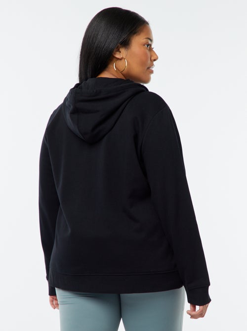 Sweat en molleton chaud à capuche - Kiabi