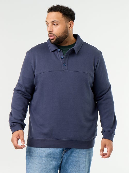 Sweat en molleton col polo - Kiabi Sweat en molleton col polo - Kiabi