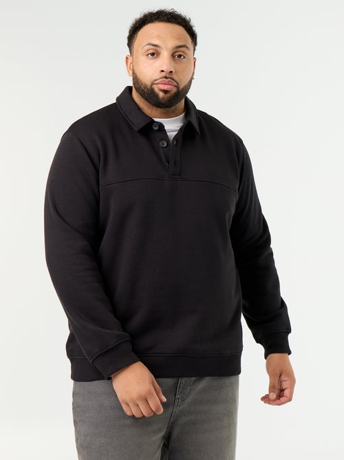 Sweat en molleton col polo - Kiabi Sweat en molleton col polo - Kiabi