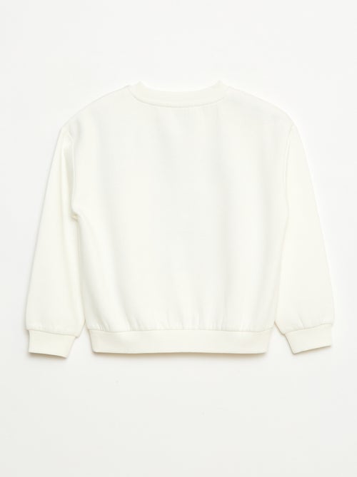 Sweat en molleton gratté imprimé 'Noël' - Kiabi