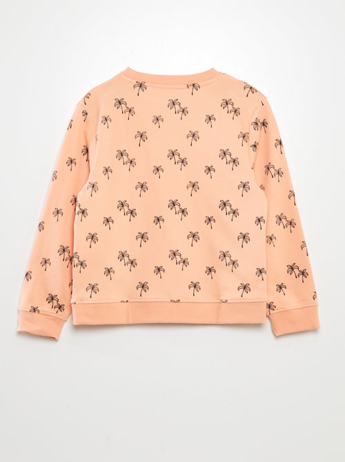 Sweat en molleton léger à motif - Kiabi