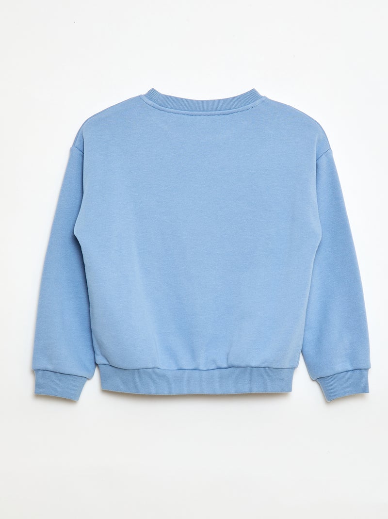 Sweat en molleton léger Bleu - Kiabi