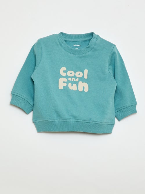 Sweat en molleton léger imprimé - Kiabi