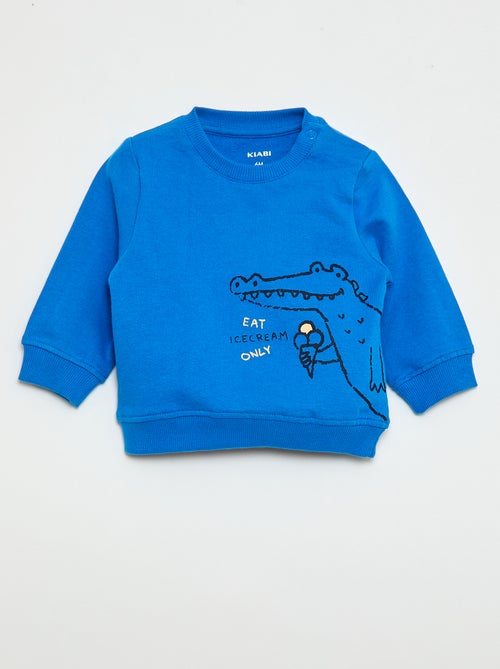 Sweat en molleton léger imprimé - Kiabi