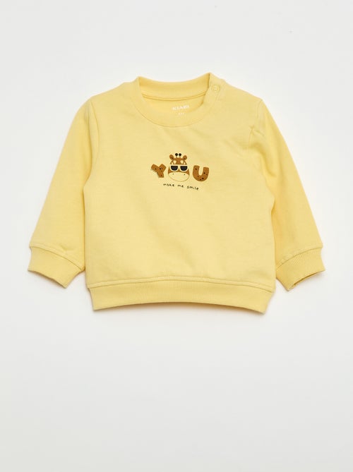 Sweat en molleton léger imprimé - Kiabi