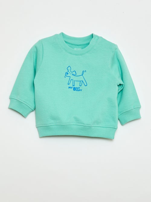 Sweat en molleton léger imprimé - Kiabi