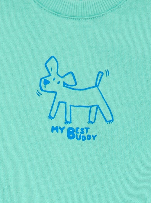 Sweat en molleton léger imprimé - Kiabi