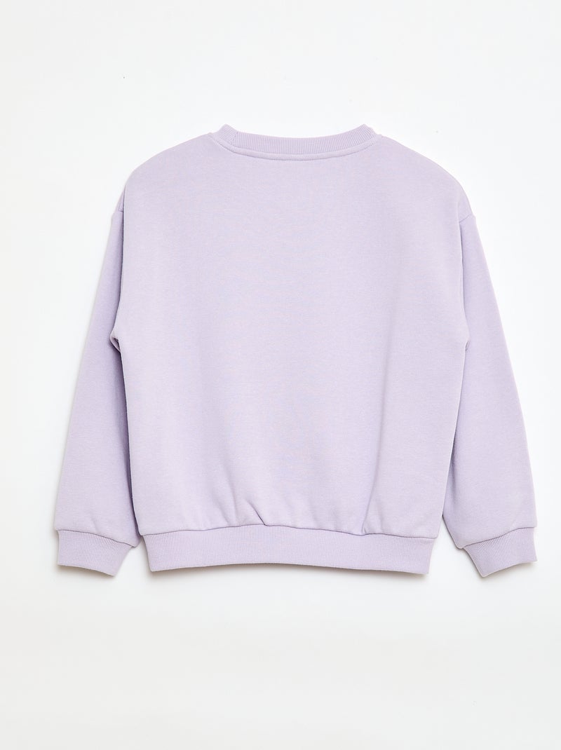 Sweat en molleton léger Violet - Kiabi