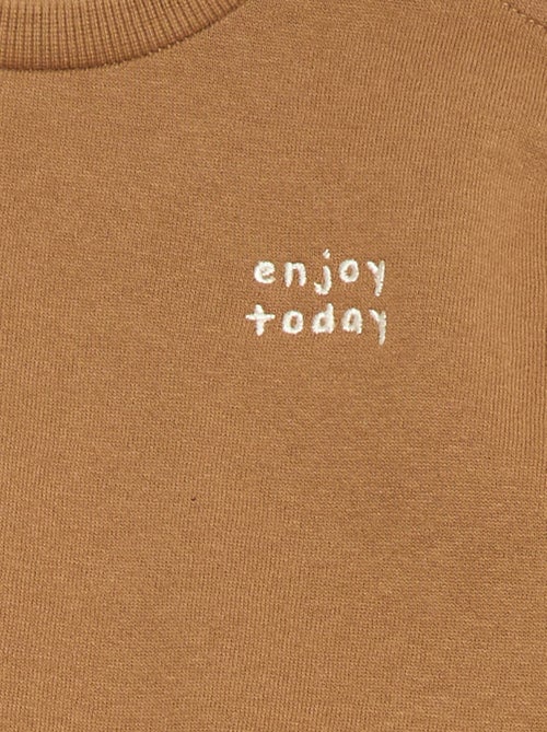 Sweat en molleton uni - Kiabi