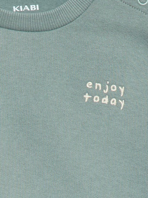 Sweat en molleton uni - Kiabi