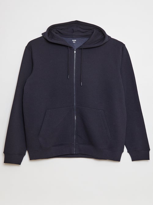 Sweat en molleton zippé et à capuche - Kiabi