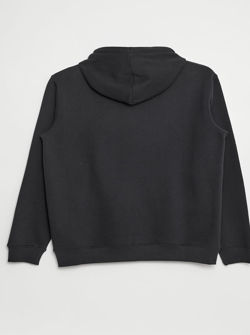 Sweat en molleton zippé et à capuche Bleu - Kiabi