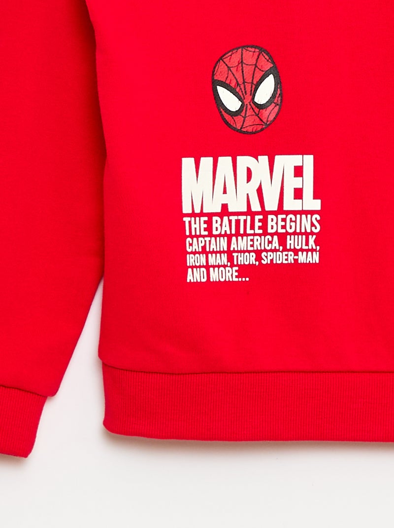 Sweat imprimé 'Avengers' 'Marvel' Rouge - Kiabi