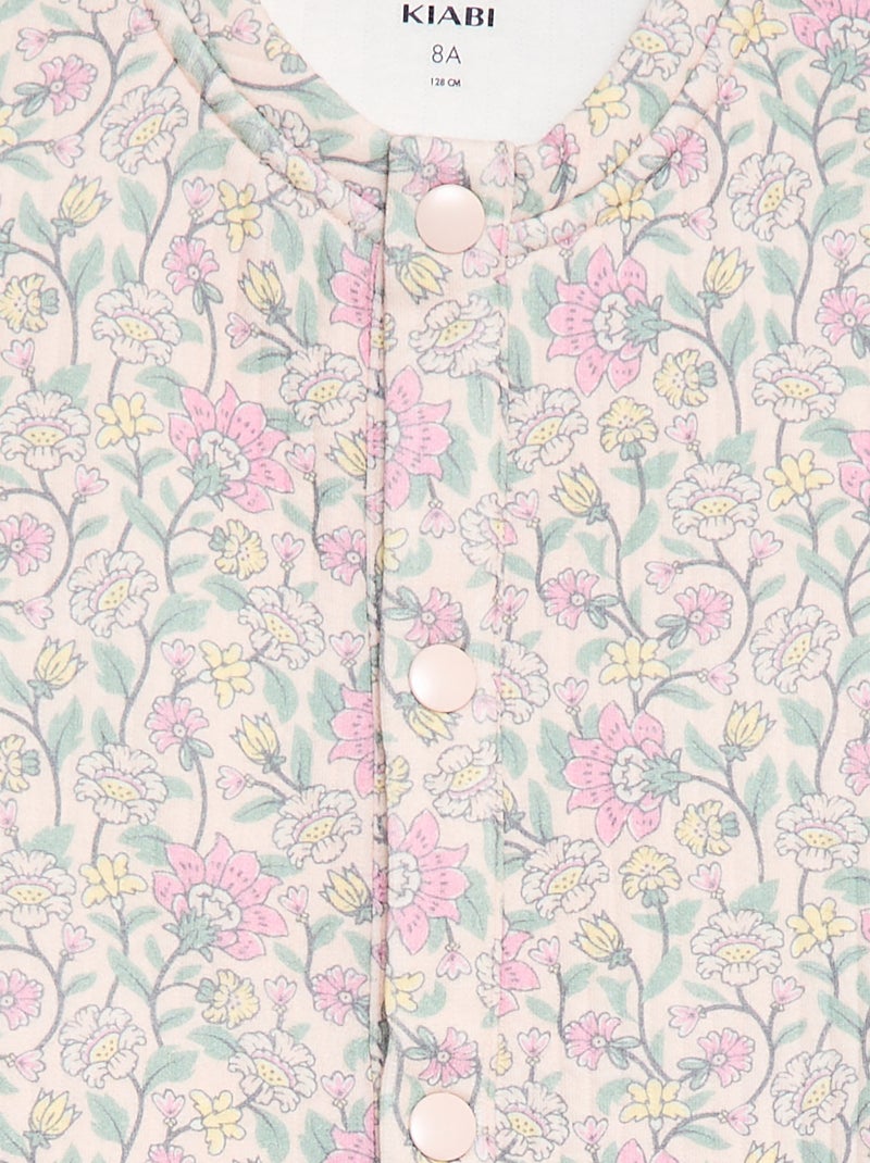 Sweat imprimé effet molletonné - Collection facile à enfiler Rose - Kiabi