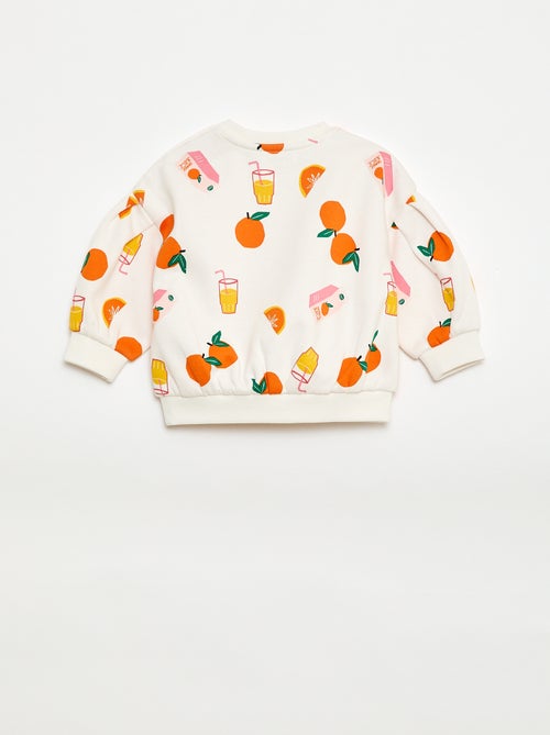Sweat imprimé fantaisie - Grafik Edition - Kiabi