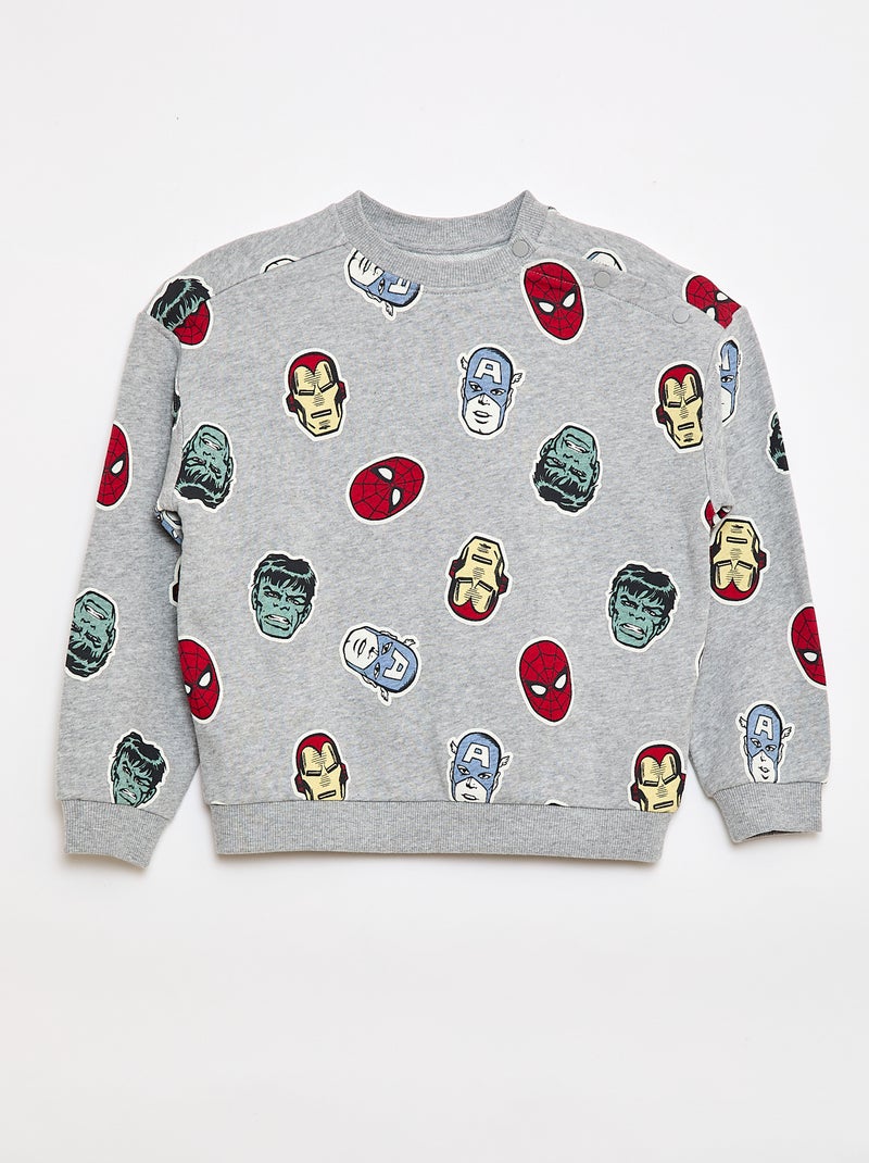 Sweat imprimé 'Spider-Man' - Collection facile à enfiler Gris - Kiabi