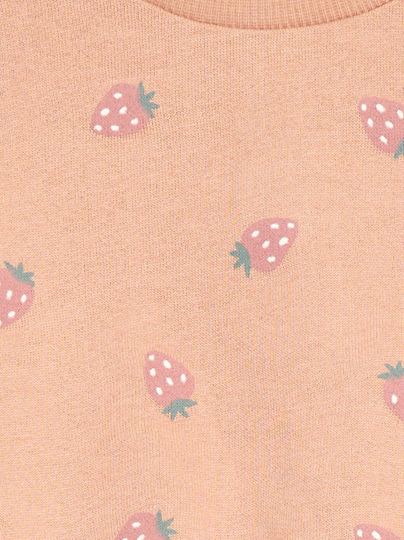 Sweat-Jogging-Set mit Leggings - 2-teilig Rosa - Kiabi