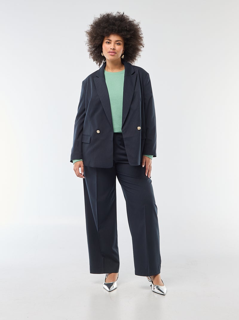 Sweat léger uni à col rond Vert - Kiabi