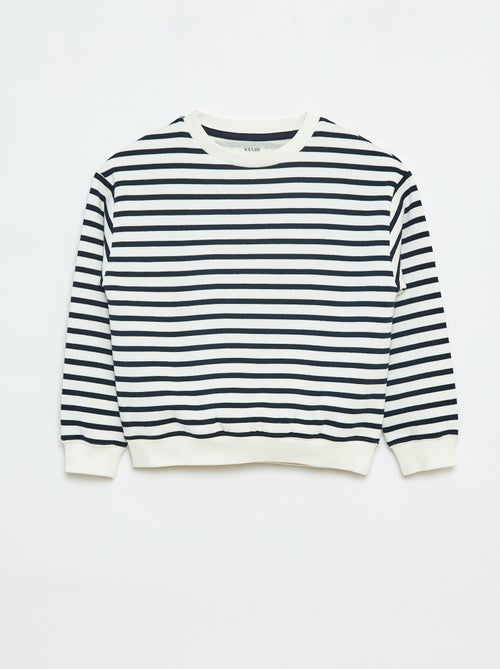 Sweat loose avec imprimé - Kiabi