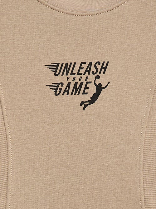 Sweat loose en molleton - Kiabi