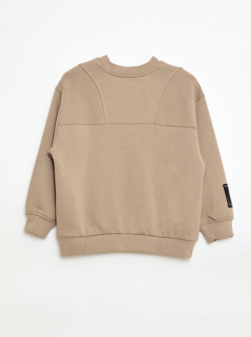 Sweat loose en molleton - Kiabi