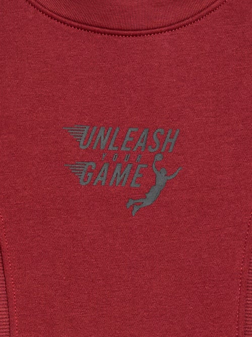 Sweat loose en molleton - Kiabi