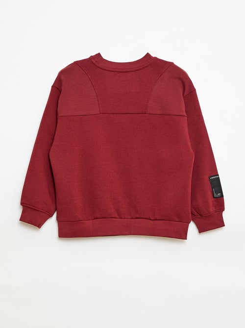 Sweat loose en molleton - Kiabi