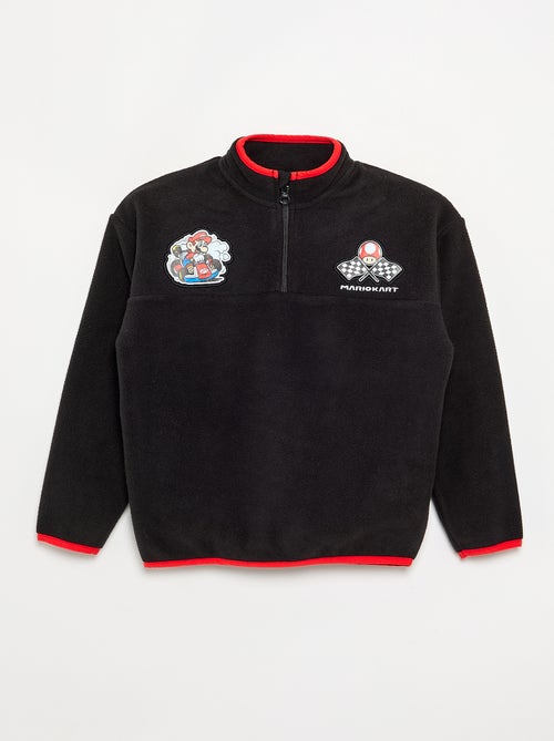 Sweat 'Mario Bros' avec bandes contrastées - Kiabi
