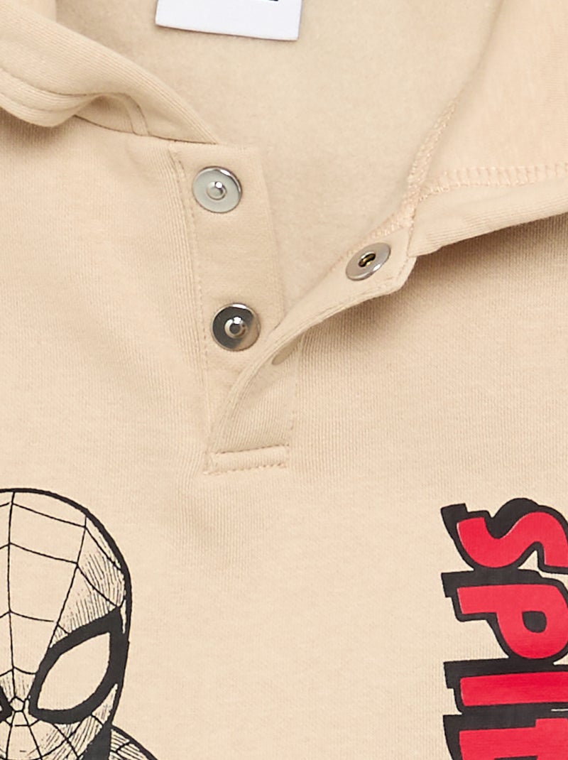 Sweat 'Marvel' 'Spider-man' - Collection facile à enfiler Beige - Kiabi