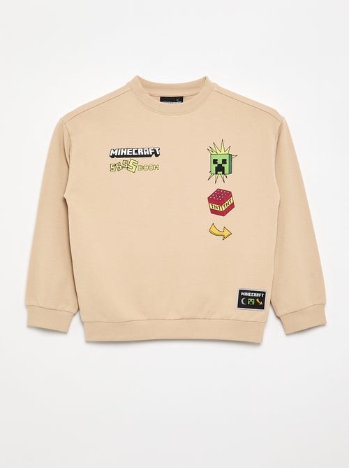 Sweat 'Minecraft' à manches longues - Kiabi Sweat 'Minecraft' à manches longues - Kiabi