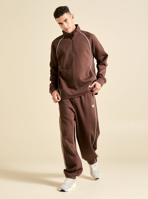 Sweat multi-sport avec col camionneur zippé - (ekstract) - Kiabi