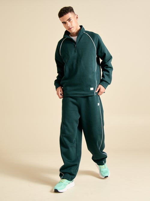 Sweat multi-sport avec col camionneur zippé - (ekstract) - Kiabi