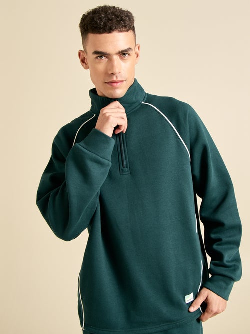 Sweat multi-sport avec col camionneur zippé - (ekstract) - Kiabi
