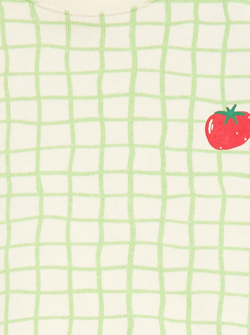 Sweat-shirt à manches longues 'Grafik Edition" Beige - Kiabi