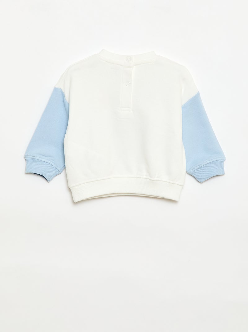 Sweat-shirt 'Disney' bicolore Bleu - Kiabi