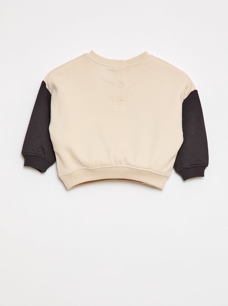 Sweat-shirt 'Disney' bicolore Noir - Kiabi