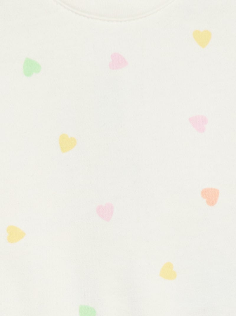 Sweat-shirt imprimé Blanc - Kiabi