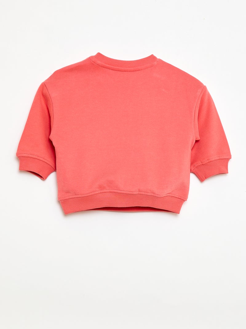 Sweat-shirt manches longues Rouge - Kiabi