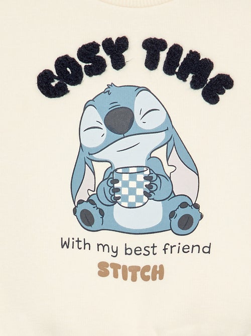 Sweat 'Stitch' 'Disney' à col rond - Kiabi