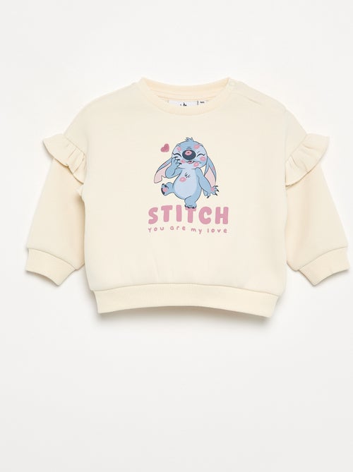 Sweat 'Stitch' 'Disney' avec volants aux épaules - Kiabi Sweat 'Stitch' 'Disney' avec volants aux épaules - Kiabi