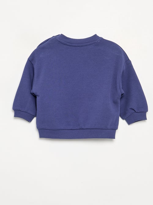 Sweat uni à manches longues en molleton non gratté enfant - Kiabi - Kiabi