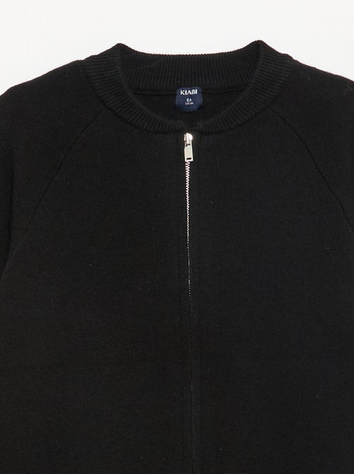Sweat uni avec col zippée - Kiabi