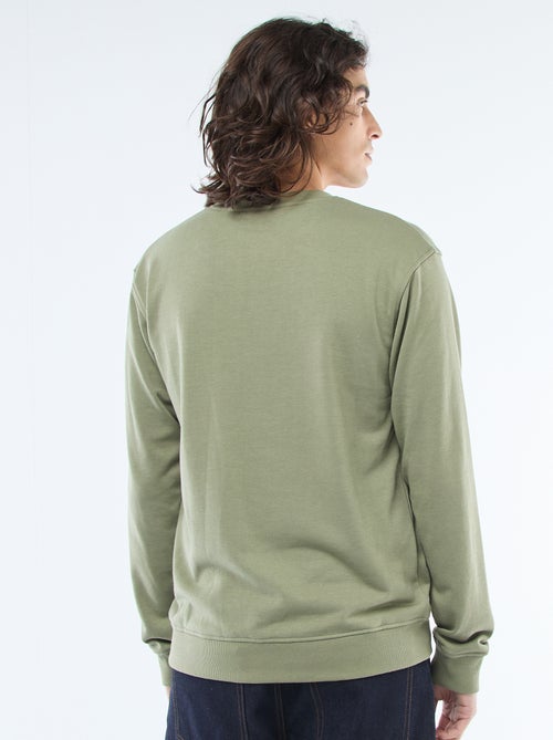 Sweat uni en molleton léger - Kiabi