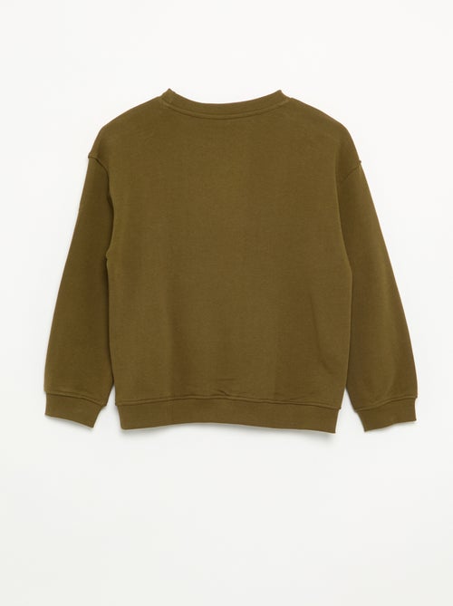 Sweat uni en molleton non gratté enfant - Kiabi - Kiabi