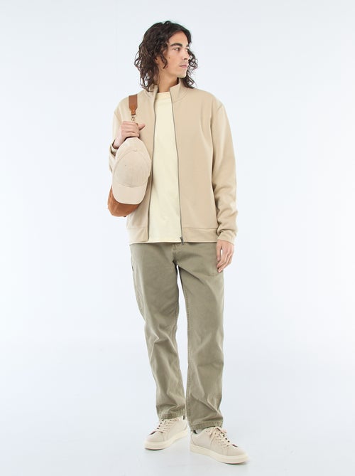 Sweat zippé col montant - Kiabi