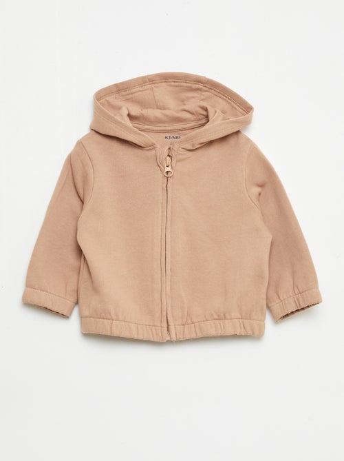 Sweat zippé en french terry - Kiabi