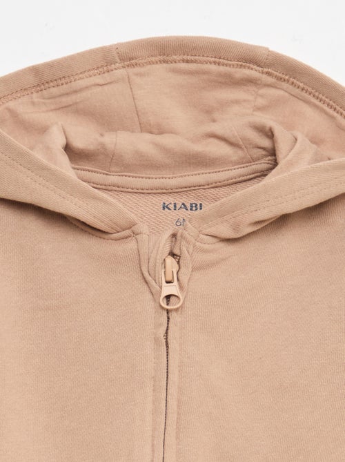 Sweat zippé en french terry - Kiabi